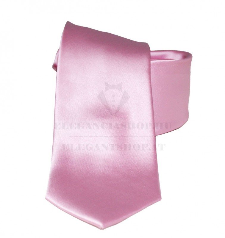  Szatén nyakkendő szett - Rózsaszín Egyszínű nyakkendő